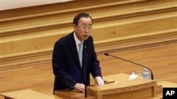 Tổng thư ký Liên hiệp quốc Ban Ki-moon nói ông hy vọng cuộc đàm phán về ngưng bắn đang tiếp diễn sẽ giúp thực hiện cuộc kiểm tra dân số, và sẽ bao gồm các nhóm thiểu số và các hội đoàn dân sự