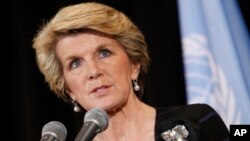 Bộ trưởng ngoại giao Australia Julie Bishop